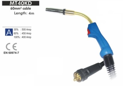 MIG torch 400 Amp.