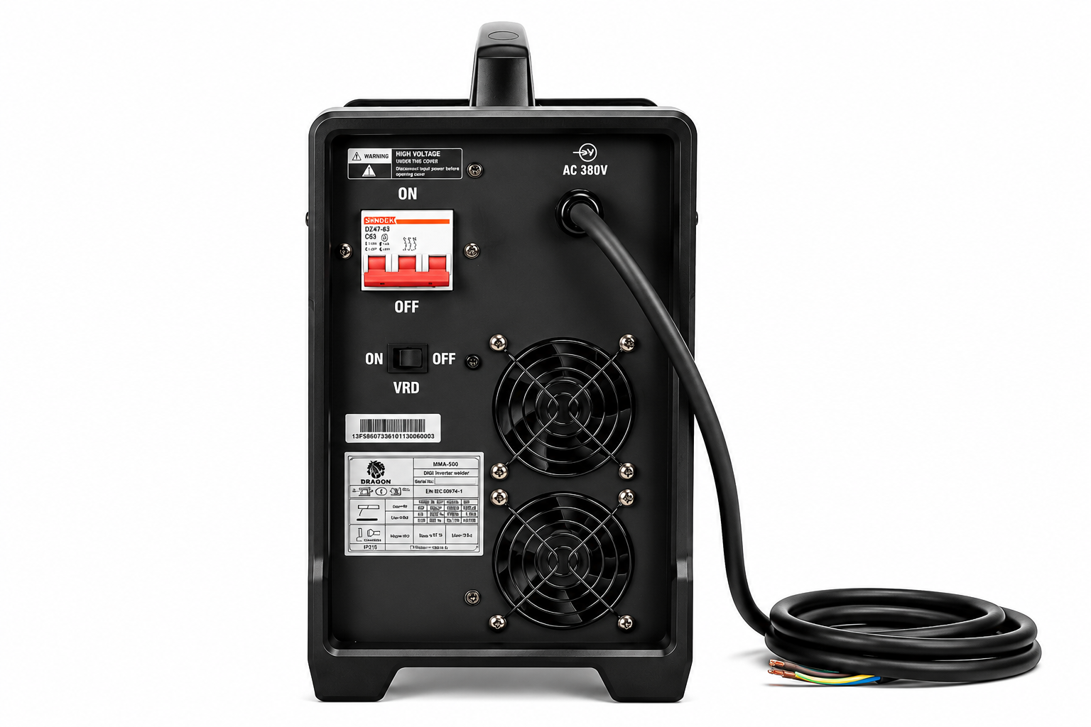 Inverter welding machine 500 Amp. (380V)